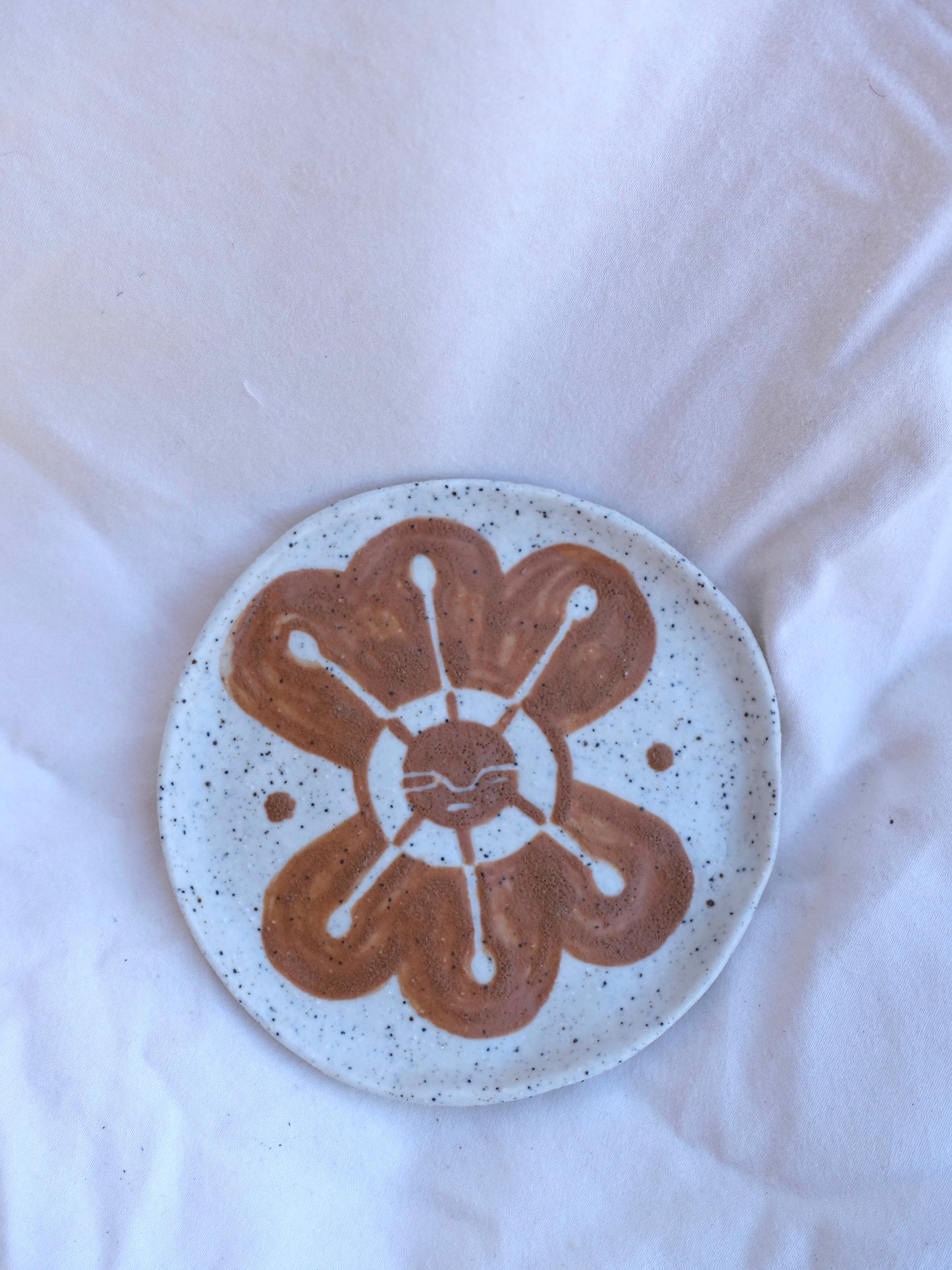 Little Plate — Terracotta Alien Flower