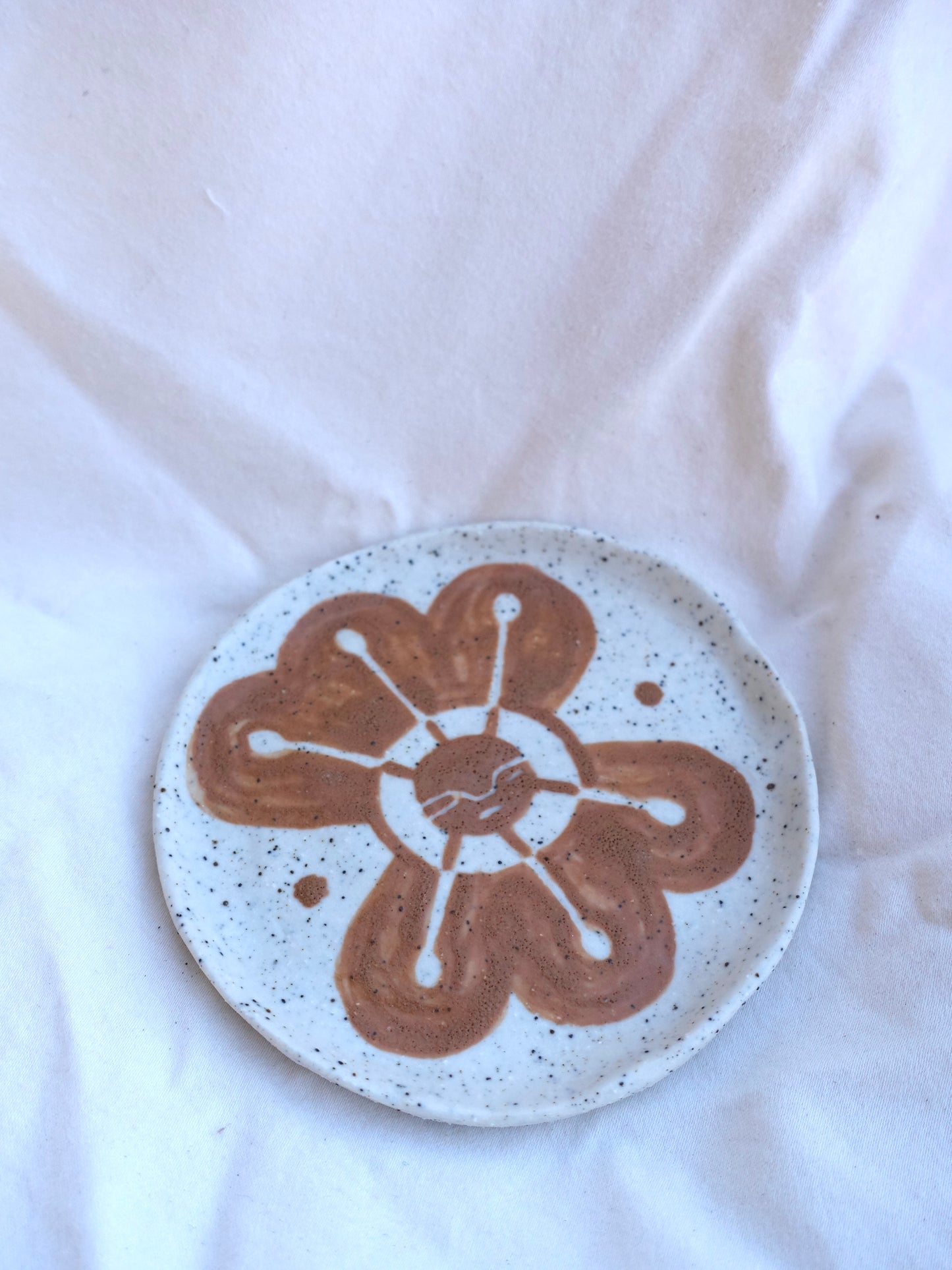 Little Plate — Terracotta Alien Flower