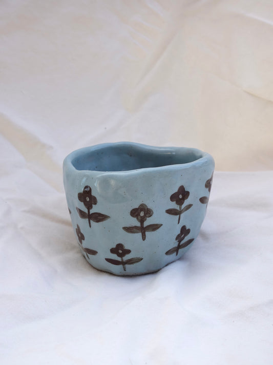 Cup — Little Flowers Blue