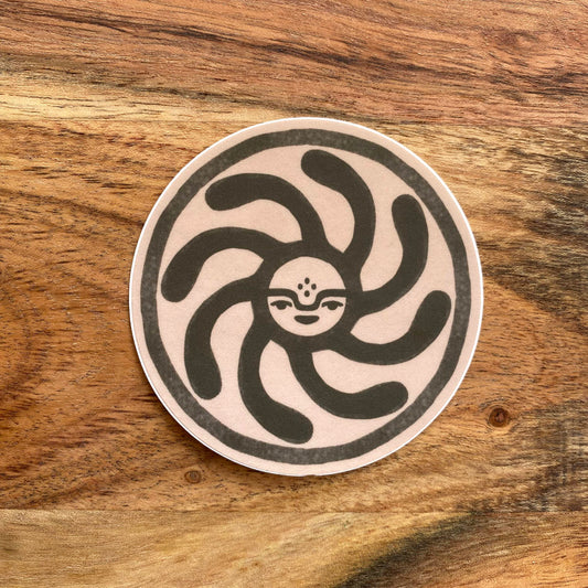 Spiral Sun - Weatherproof Sticker