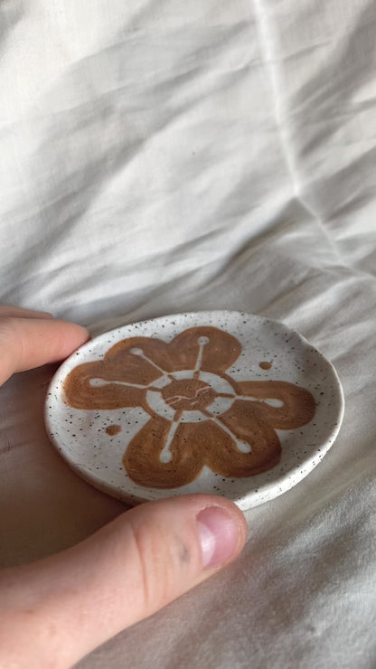 Little Plate — Terracotta Alien Flower