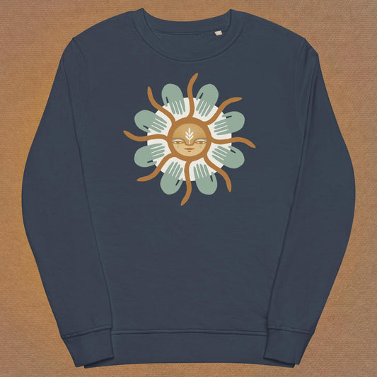 Blue Hand Sun - Unisex *organic* sweatshirt